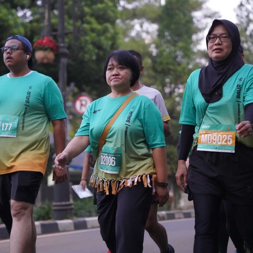 Race photo from BAUR RUN 2025
