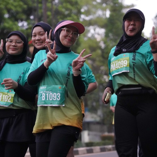 Race photo from BAUR RUN 2025