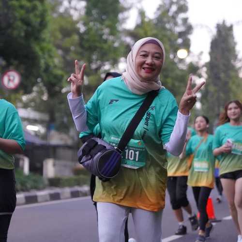 Race photo from BAUR RUN 2025