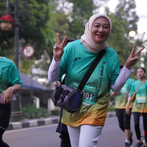 Race photo from BAUR RUN 2025