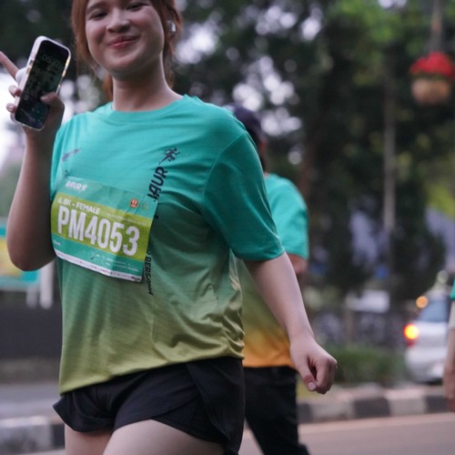 Race photo from BAUR RUN 2025