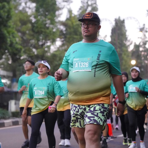 Race photo from BAUR RUN 2025