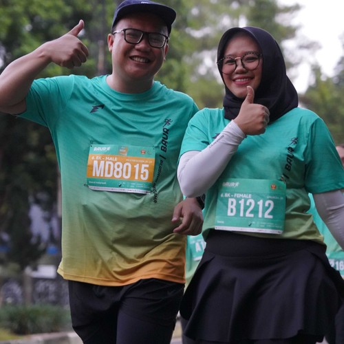Race photo from BAUR RUN 2025