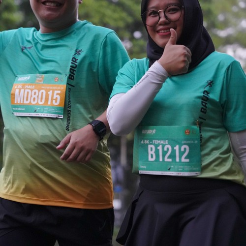 Race photo from BAUR RUN 2025