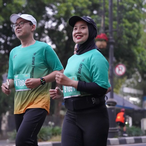 Race photo from BAUR RUN 2025