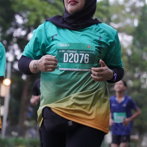 Race photo from BAUR RUN 2025