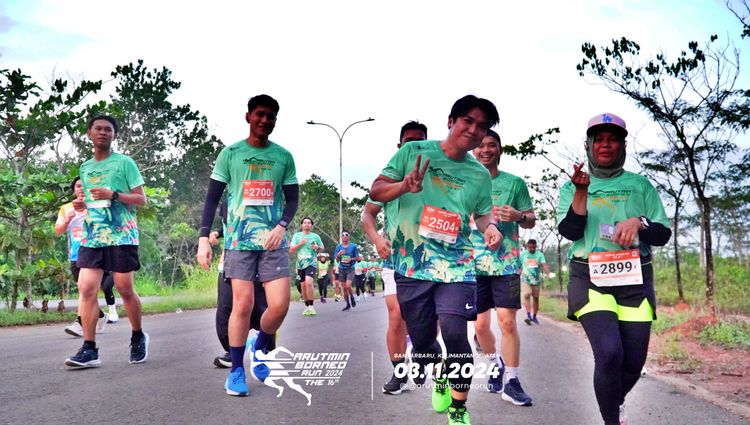 Race photo from Arutmin Borneo Run 2024