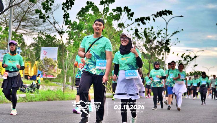 Race photo from Arutmin Borneo Run 2024