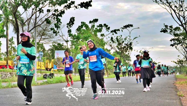 Race photo from Arutmin Borneo Run 2024
