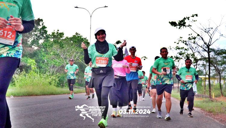Race photo from Arutmin Borneo Run 2024