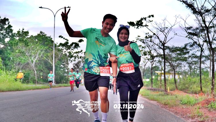 Race photo from Arutmin Borneo Run 2024