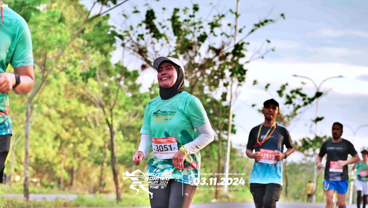 Race photo from Arutmin Borneo Run 2024
