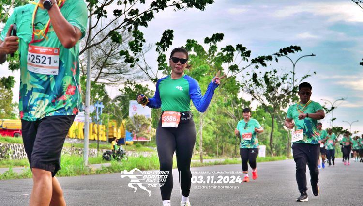 Race photo from Arutmin Borneo Run 2024
