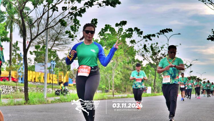 Race photo from Arutmin Borneo Run 2024
