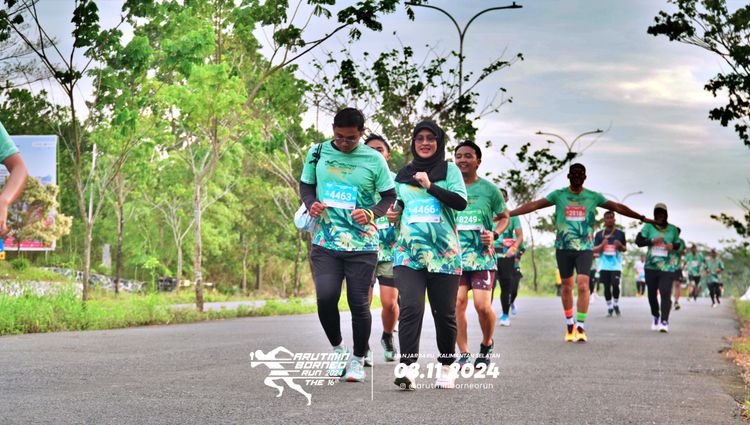 Race photo from Arutmin Borneo Run 2024