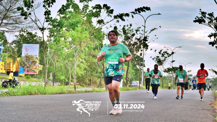 Race photo from Arutmin Borneo Run 2024