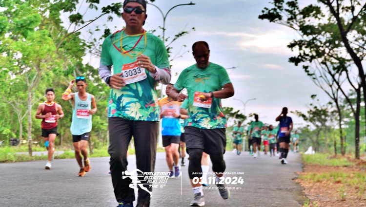 Race photo from Arutmin Borneo Run 2024