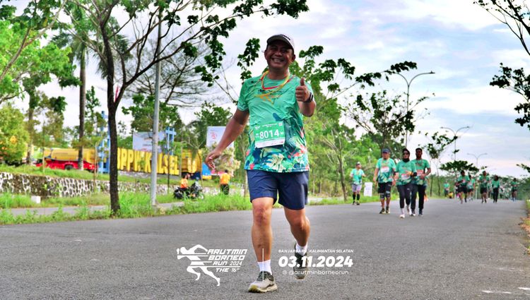 Race photo from Arutmin Borneo Run 2024