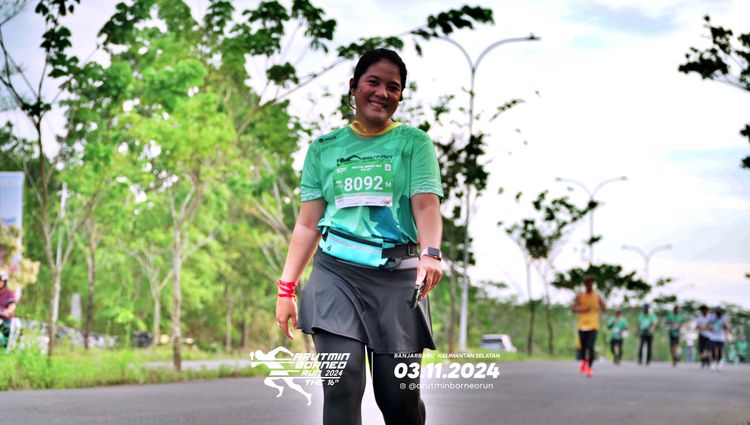Race photo from Arutmin Borneo Run 2024