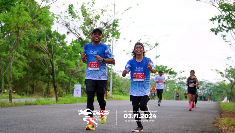 Race photo from Arutmin Borneo Run 2024