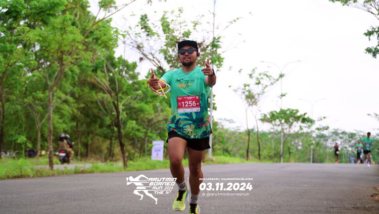 Race photo from Arutmin Borneo Run 2024