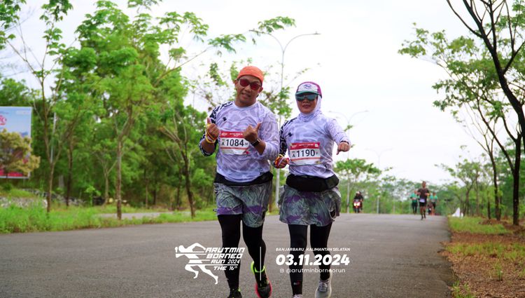 Race photo from Arutmin Borneo Run 2024