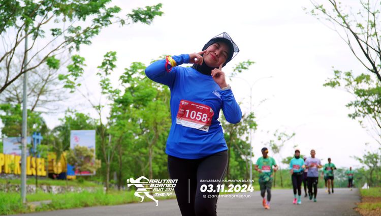 Race photo from Arutmin Borneo Run 2024