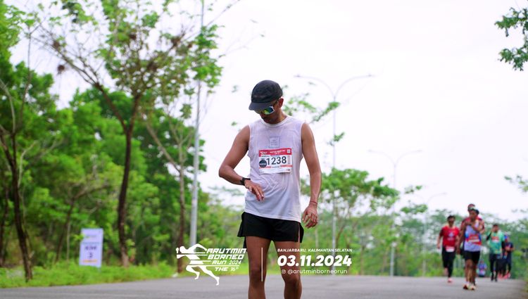 Race photo from Arutmin Borneo Run 2024
