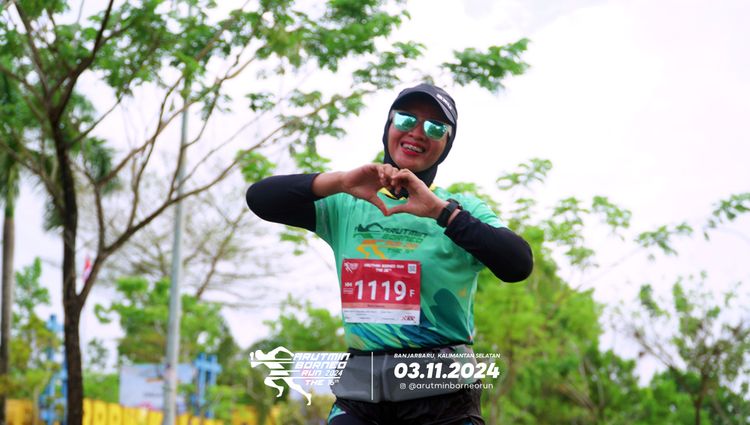 Race photo from Arutmin Borneo Run 2024