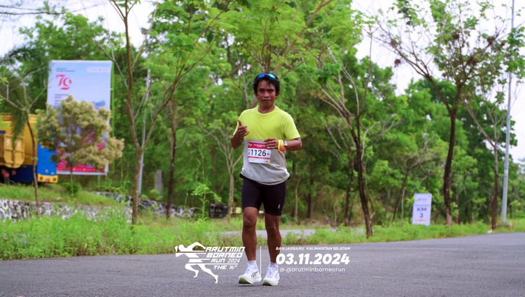 Race photo from Arutmin Borneo Run 2024
