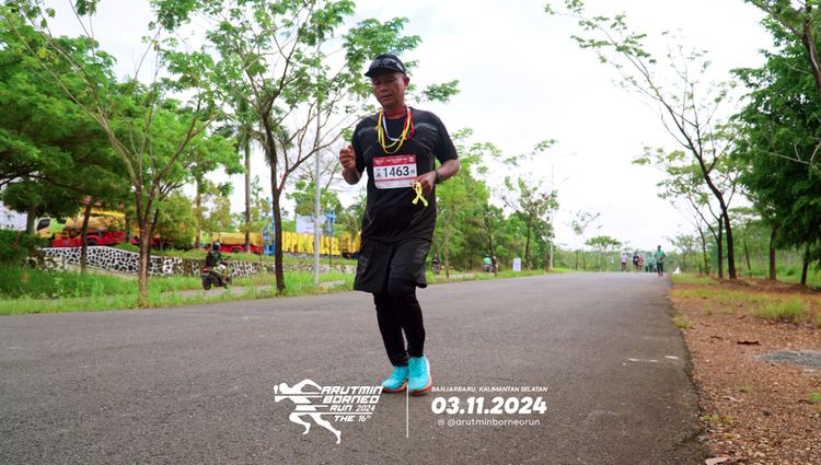 Race photo from Arutmin Borneo Run 2024