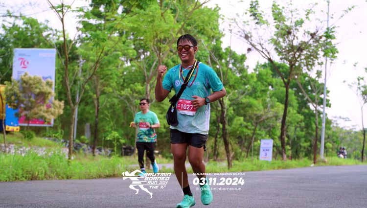 Race photo from Arutmin Borneo Run 2024