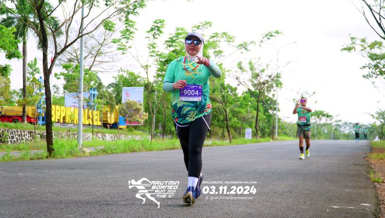 Race photo from Arutmin Borneo Run 2024
