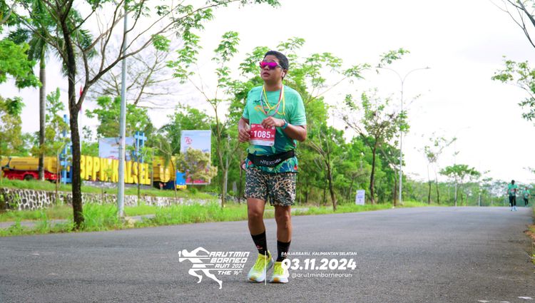 Race photo from Arutmin Borneo Run 2024