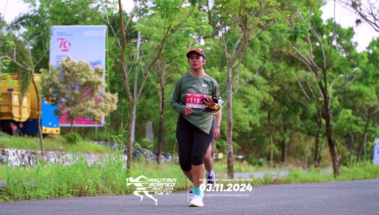 Race photo from Arutmin Borneo Run 2024