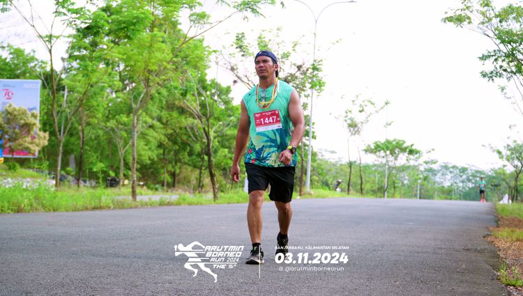 Race photo from Arutmin Borneo Run 2024