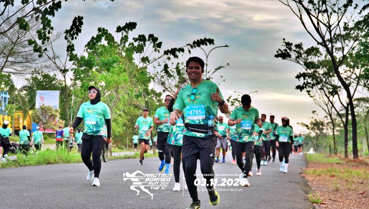 Race photo from Arutmin Borneo Run 2024