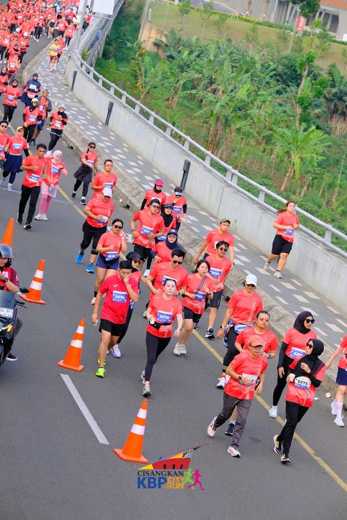 Race photo from CISANGKAN KBP CITY RUN 2025