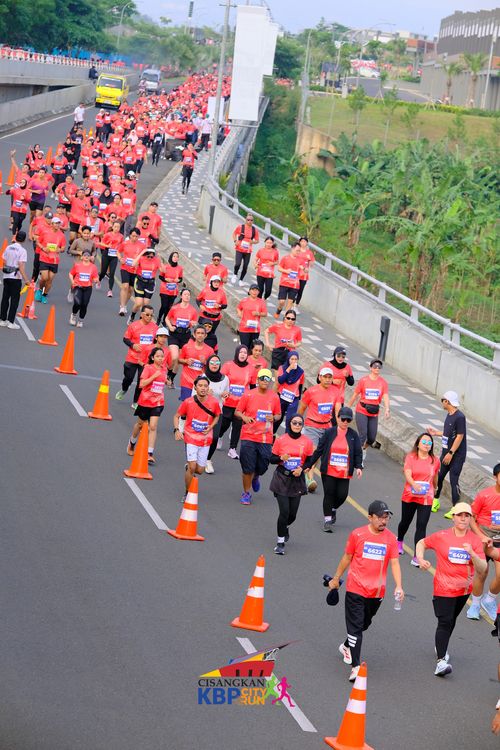 Race photo from CISANGKAN KBP CITY RUN 2025