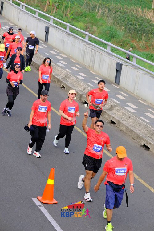 Race photo from CISANGKAN KBP CITY RUN 2025