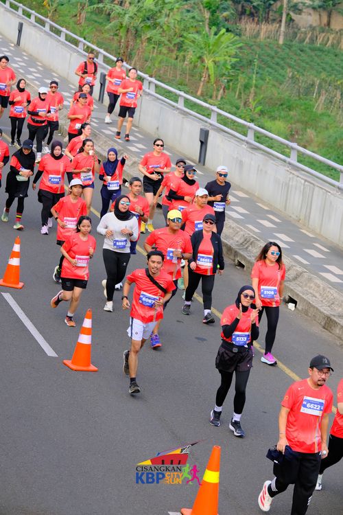 Race photo from CISANGKAN KBP CITY RUN 2025