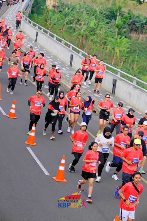 Race photo from CISANGKAN KBP CITY RUN 2025