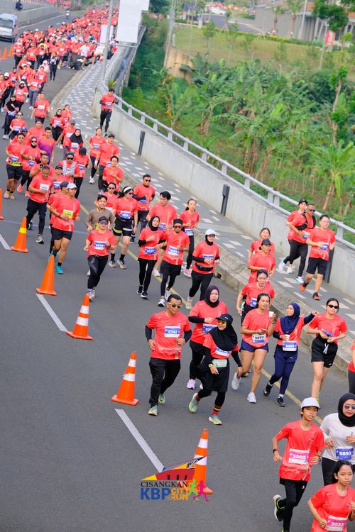 Race photo from CISANGKAN KBP CITY RUN 2025