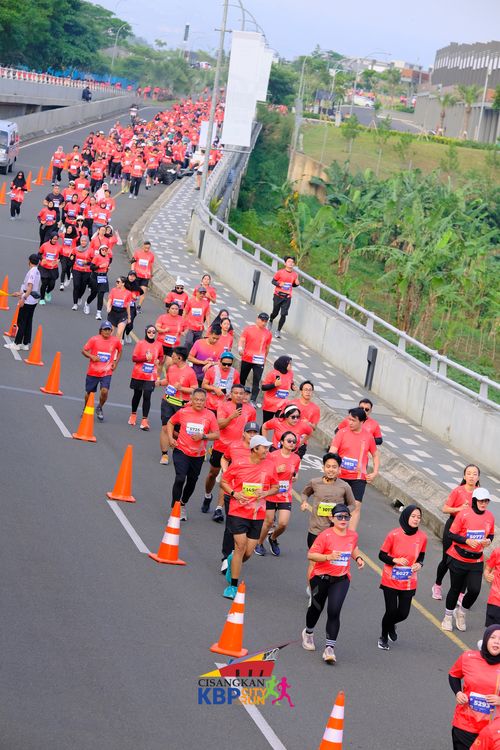 Race photo from CISANGKAN KBP CITY RUN 2025