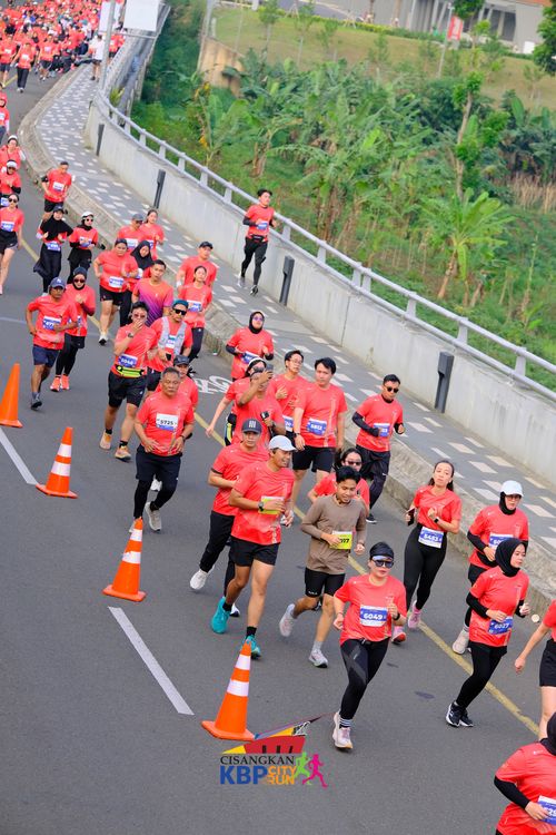 Race photo from CISANGKAN KBP CITY RUN 2025
