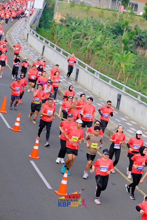 Race photo from CISANGKAN KBP CITY RUN 2025