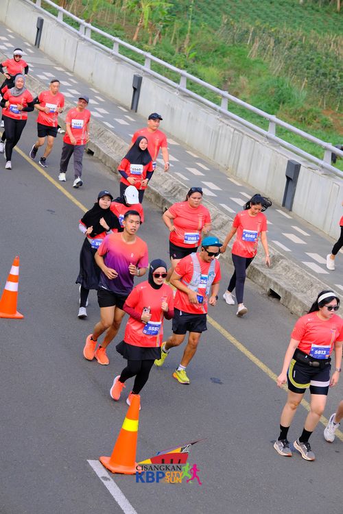 Race photo from CISANGKAN KBP CITY RUN 2025