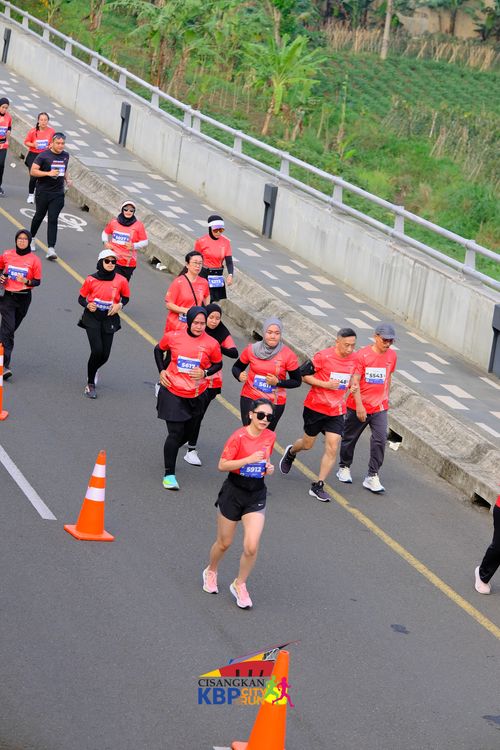 Race photo from CISANGKAN KBP CITY RUN 2025
