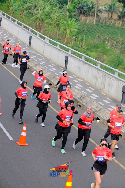 Race photo from CISANGKAN KBP CITY RUN 2025
