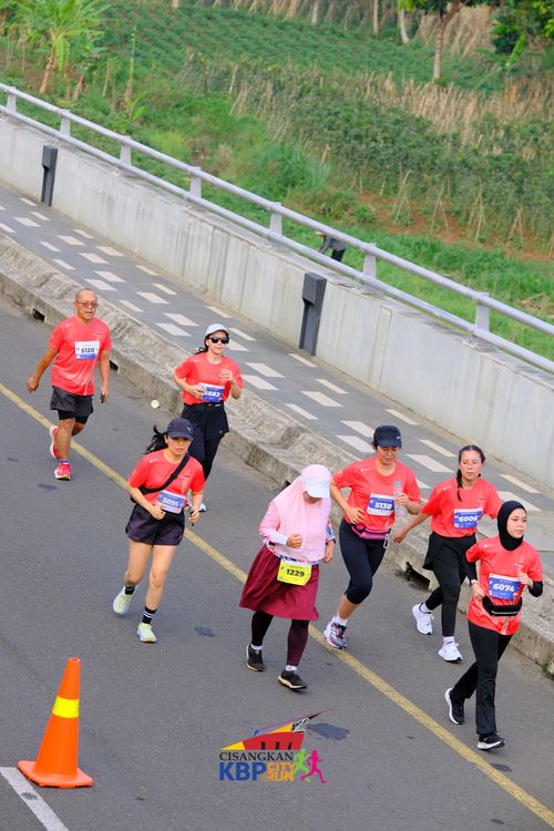 Race photo from CISANGKAN KBP CITY RUN 2025